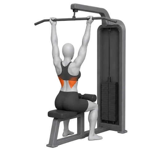 Reverse Grip Lat Pulldown — Female
